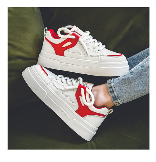Minimalist Chunky Platform Sneakers - All - Match Casual Shoes