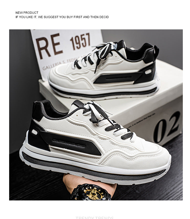 Men's Retro Chunky Sole Sneakers - Multi-Color Casual Streetwear Athletic Shoes