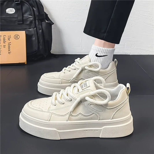 Minimalist Chunky Platform Sneakers - All - Match Casual Shoes