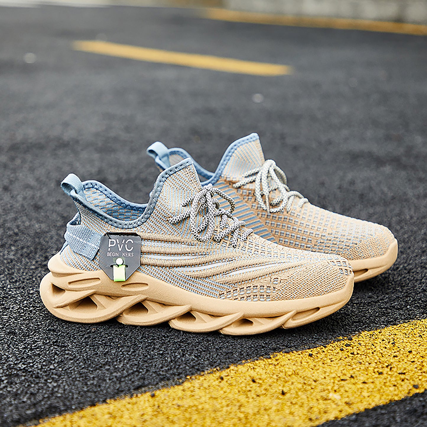 Lightweight Flyknit Sneakers - Breathable Mesh & Sculpted Sole(