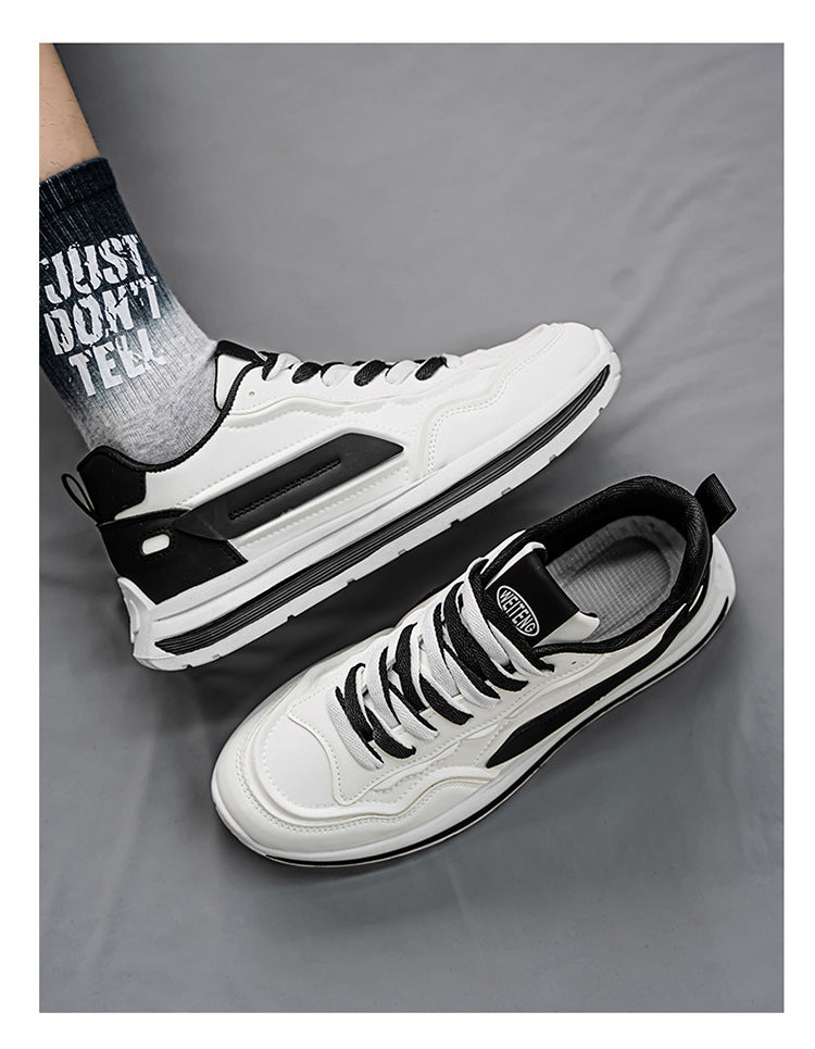 Men's Retro Chunky Sole Sneakers - Multi-Color Casual Streetwear Athletic Shoes