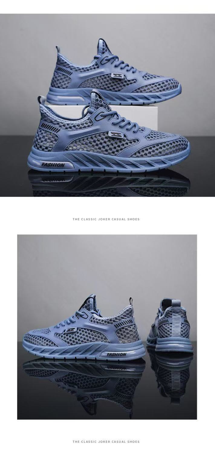 Men's Breathable Mesh Athletic Sneakers - Lightweight Casual Sports Shoes (Multi-Color)