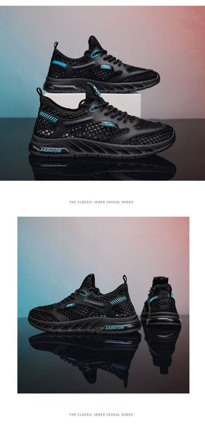 Men's Breathable Mesh Athletic Sneakers - Lightweight Casual Sports Shoes (Multi-Color)