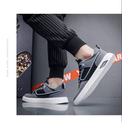 Men's Multi-Color Low-Top Casual Sneakers - Minimalist Fashion Board Shoes