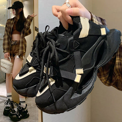 Trendy Dad Sneakers - Multi - Strap & Chunky Sole