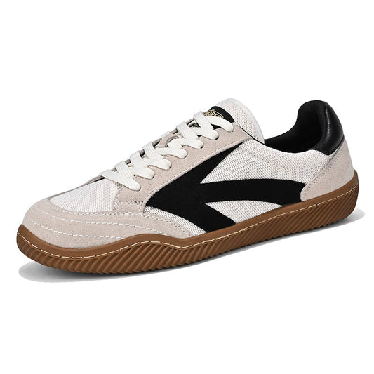 Spring Summer New Breathable Soft Sole Lightweight Mesh Solid Color Trendy Versatile Men's Shoes White Sneakers Sports