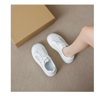 D111 Sweet Girl Style White Sneakers