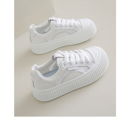 D111 Sweet Girl Style White Sneakers
