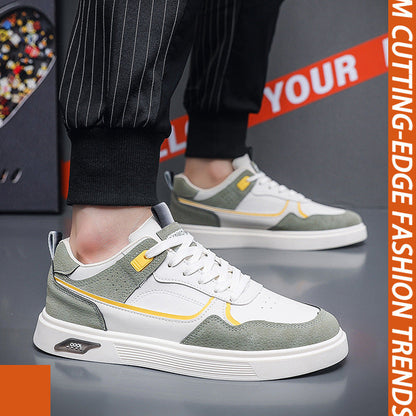 Men's Multi-Color Low-Top Casual Sneakers - Minimalist Fashion Board Shoes