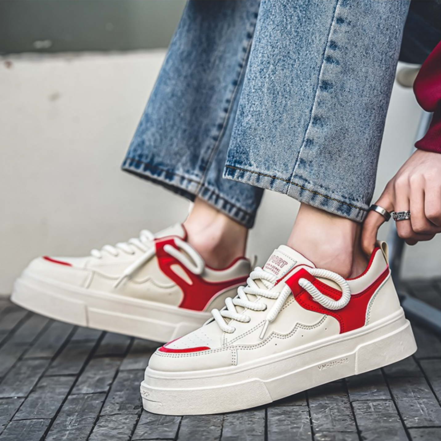 Minimalist Chunky Platform Sneakers - All - Match Casual Shoes