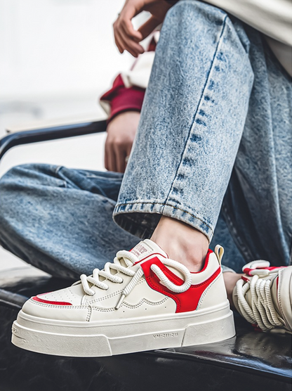 Minimalist Chunky Platform Sneakers - All - Match Casual Shoes