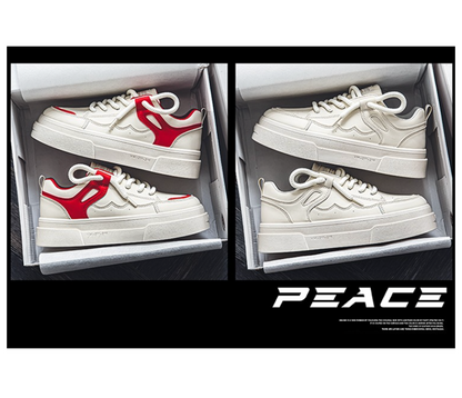 Minimalist Chunky Platform Sneakers - All - Match Casual Shoes