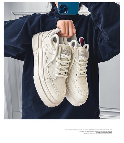 Minimalist Chunky Platform Sneakers - All - Match Casual Shoes
