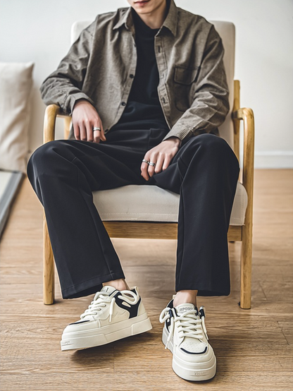 Minimalist Chunky Platform Sneakers - All - Match Casual Shoes