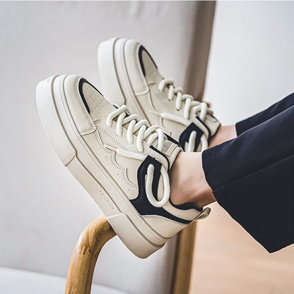 Minimalist Chunky Platform Sneakers - All - Match Casual Shoes