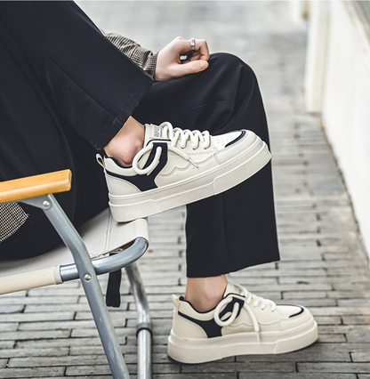 Minimalist Chunky Platform Sneakers - All - Match Casual Shoes