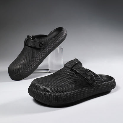 Breathable Adjustable Strap Clogs - Men's Lightweight Slip-On Shoes