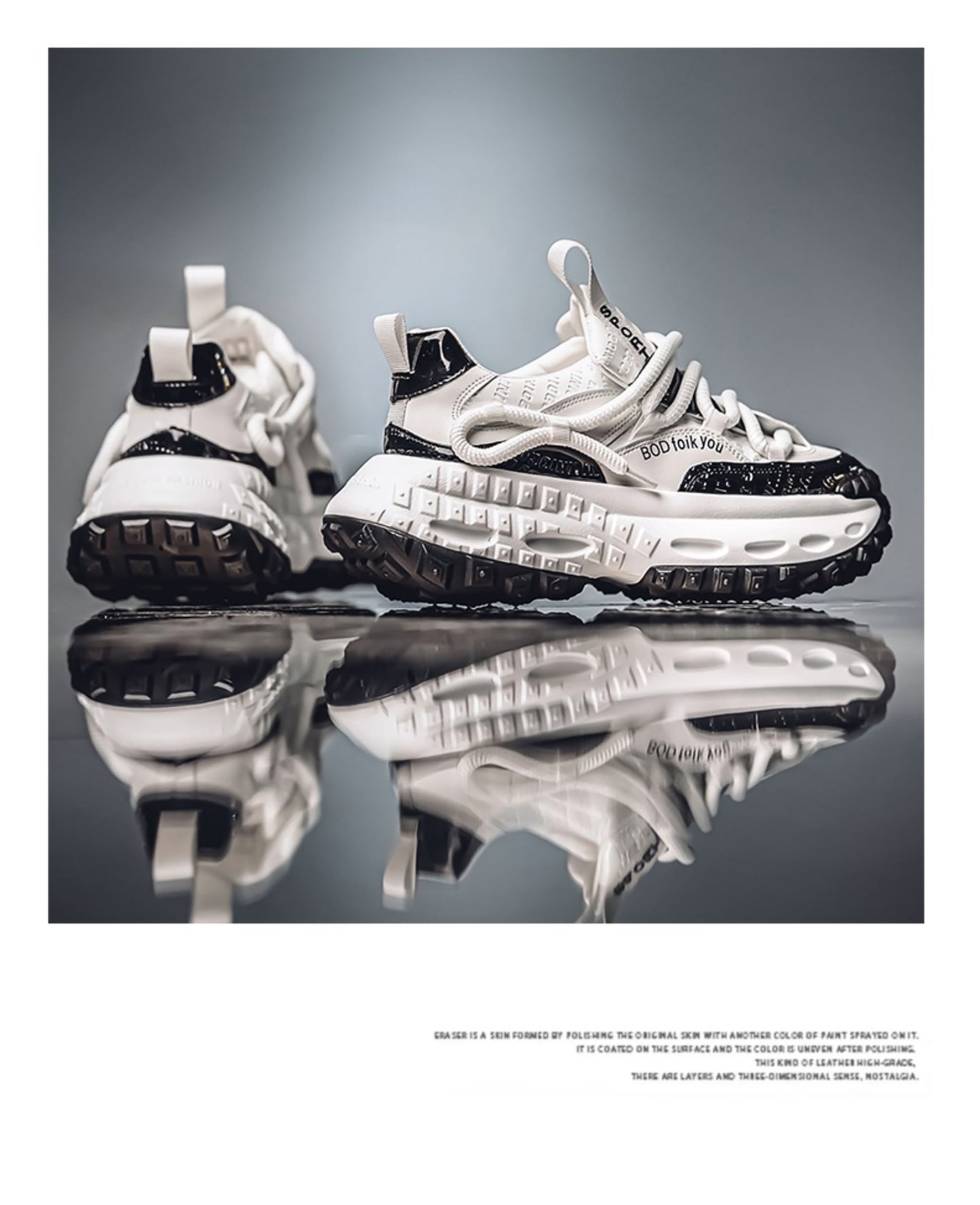 Men's Chunky Sole Dad Sneakers - Multi-Color Retro Streetwear Shoes with Bold Rope Lacing