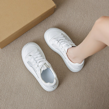 D111 Sweet Girl Style White Sneakers