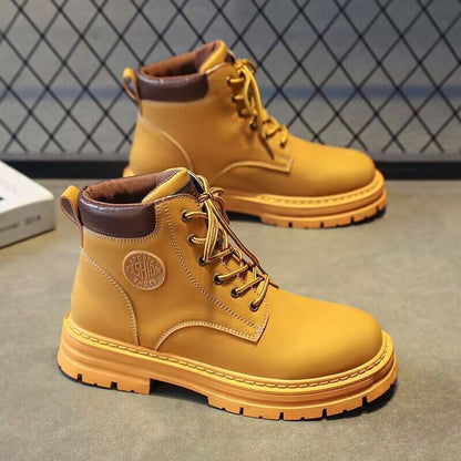 马丁靴防水防滑登山靴运动休闲鞋秋冬增高 YP010