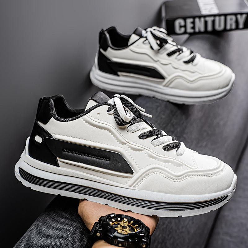 Men's Retro Chunky Sole Sneakers - Multi-Color Casual Streetwear Athletic Shoes