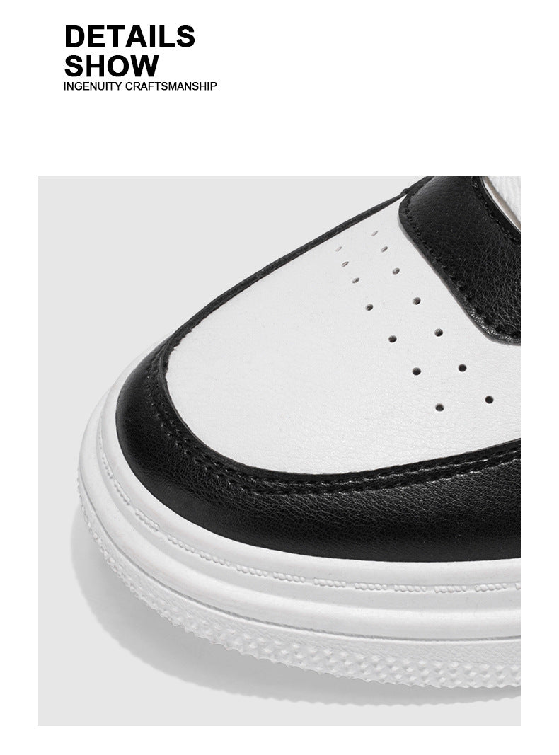 Men's Fashion Low-Top Sneakers - Colorblock Casual Shoes for Men | White Gray & Black White Styles