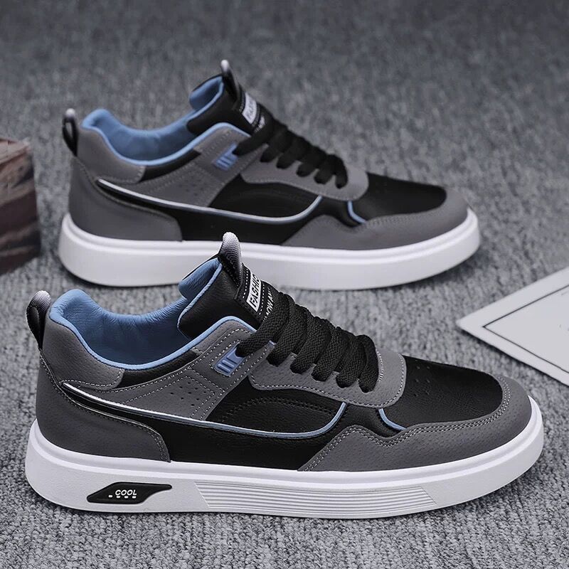 Men's Multi-Color Low-Top Casual Sneakers - Minimalist Fashion Board Shoes