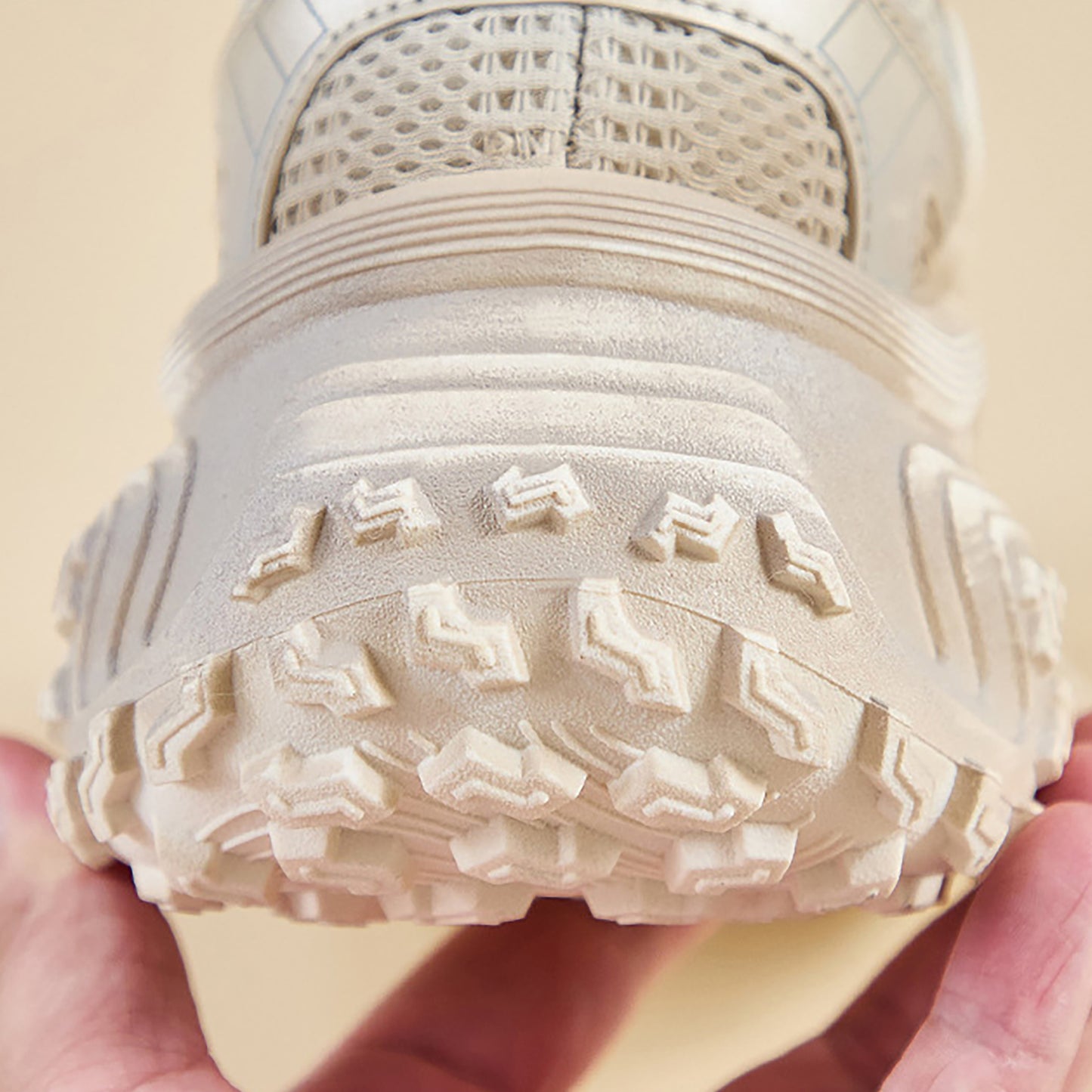 Sporty Chunky Sneakers: Mesh Panels & All - Terrain Soles