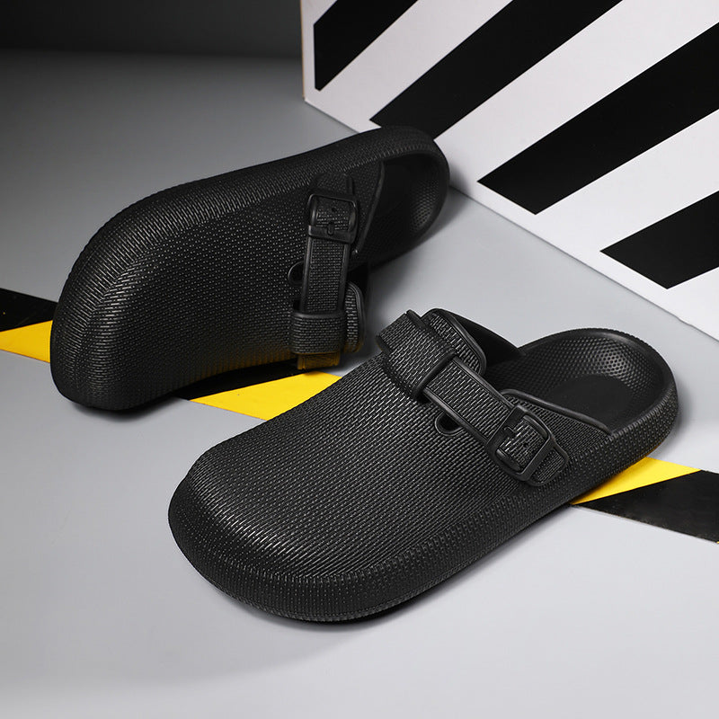Breathable Adjustable Strap Clogs - Men's Lightweight Slip-On Shoes