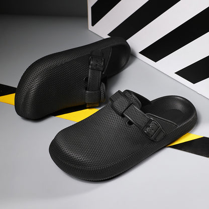 Breathable Adjustable Strap Clogs - Men's Lightweight Slip-On Shoes