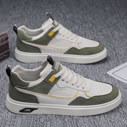 Men's Multi-Color Low-Top Casual Sneakers - Minimalist Fashion Board Shoes