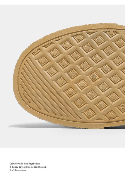 Men's Chunky Sole Retro Casual Sneakers - Multi-Color Low-Top Board Shoes