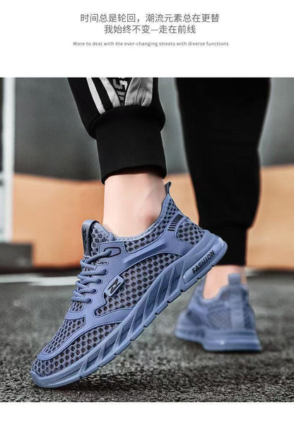 Men's Breathable Mesh Athletic Sneakers - Lightweight Casual Sports Shoes (Multi-Color)