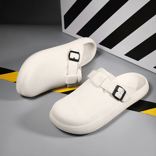 Breathable Adjustable Strap Clogs - Men's Lightweight Slip-On Shoes