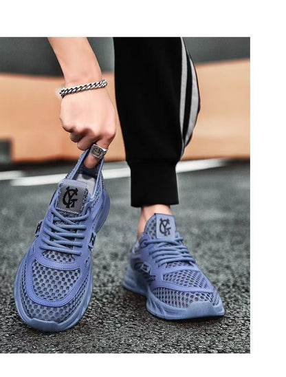 Men's Breathable Mesh Athletic Sneakers - Lightweight Casual Sports Shoes (Multi-Color)