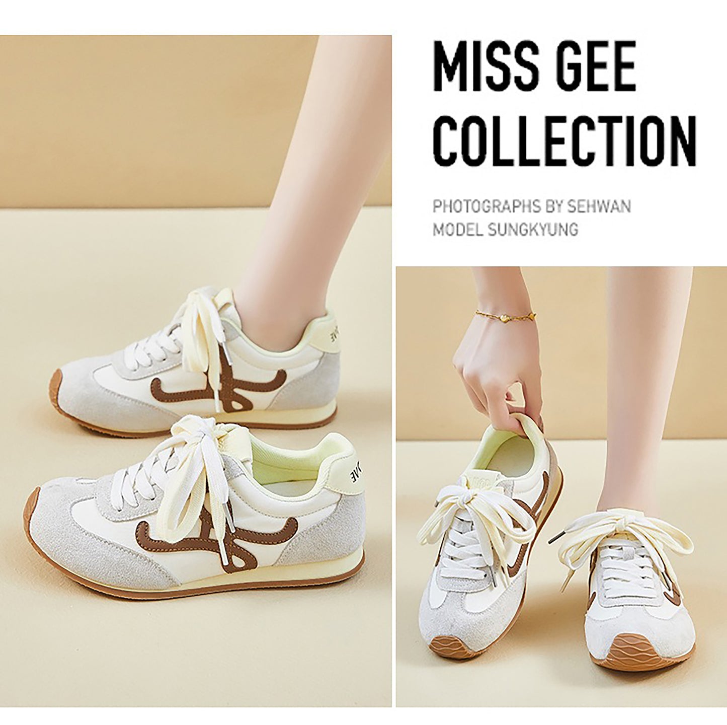 Women’s Classic Retro Sneakers - Suede & Leather Panel Design