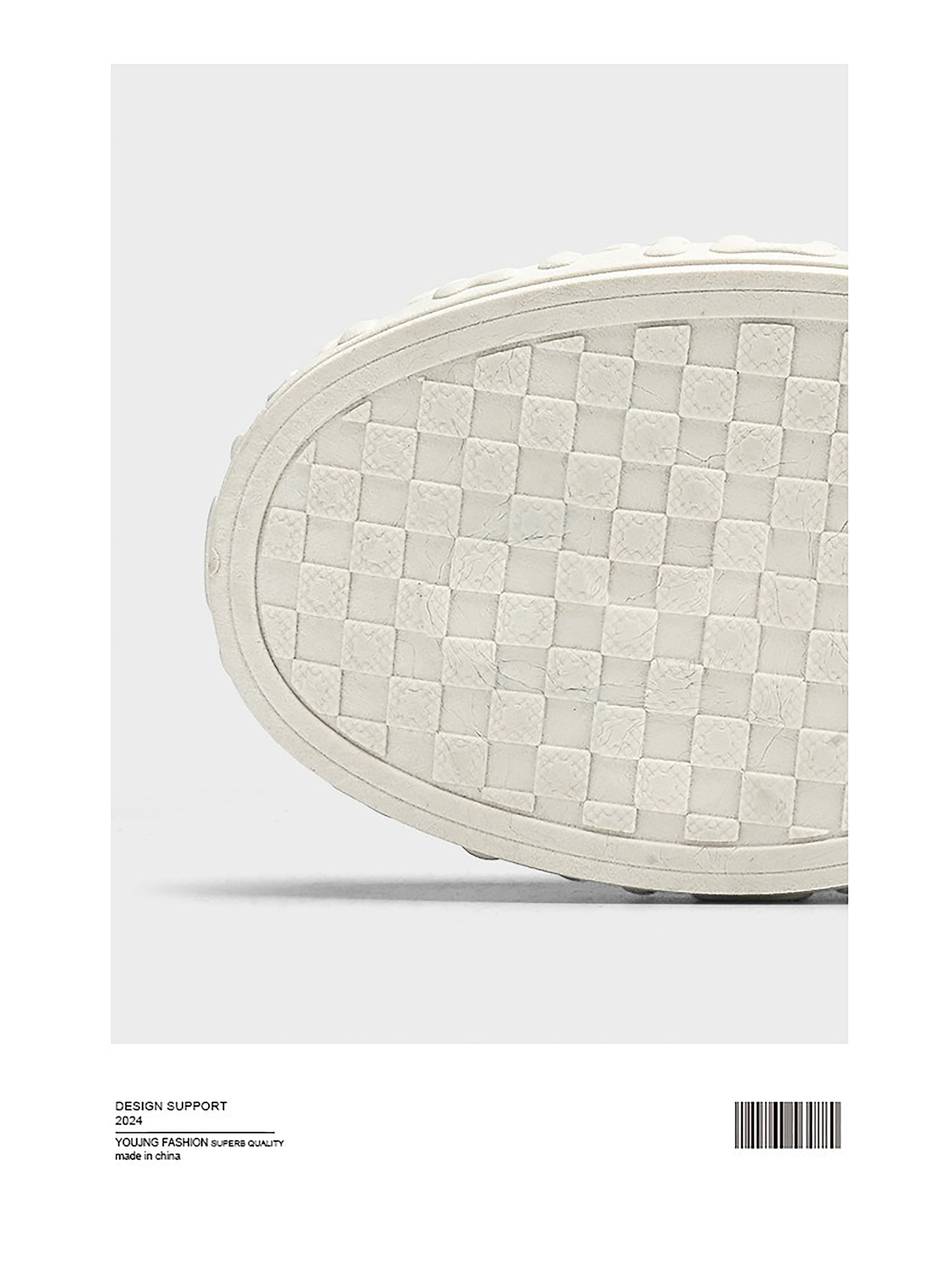 Trendy Platform Sneakers - Unique Rope Lacing & Distressed Design