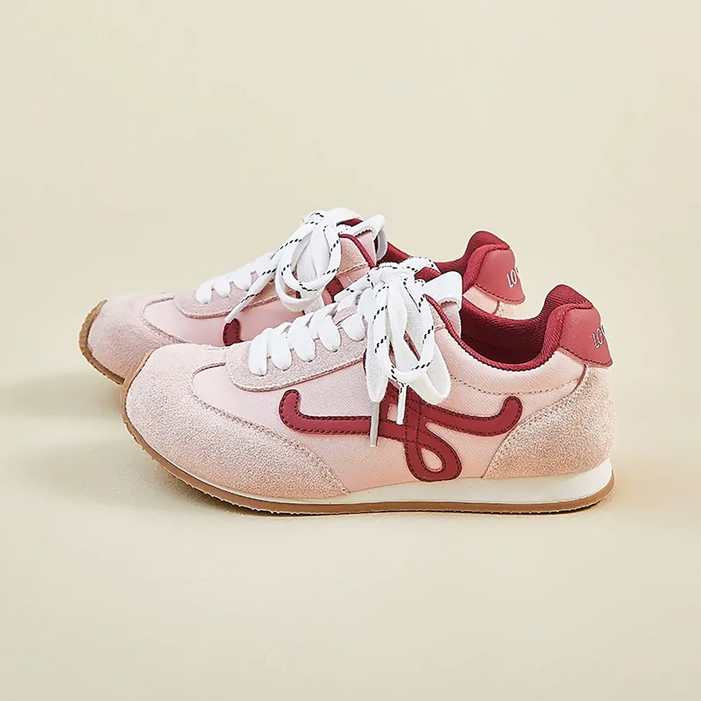 Women’s Classic Retro Sneakers - Suede & Leather Panel Design