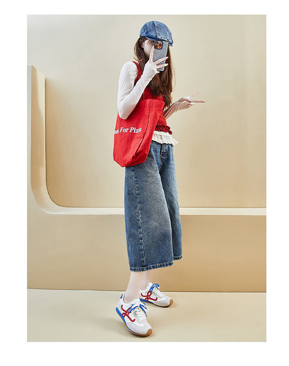 Women’s Classic Retro Sneakers - Suede & Leather Panel Design