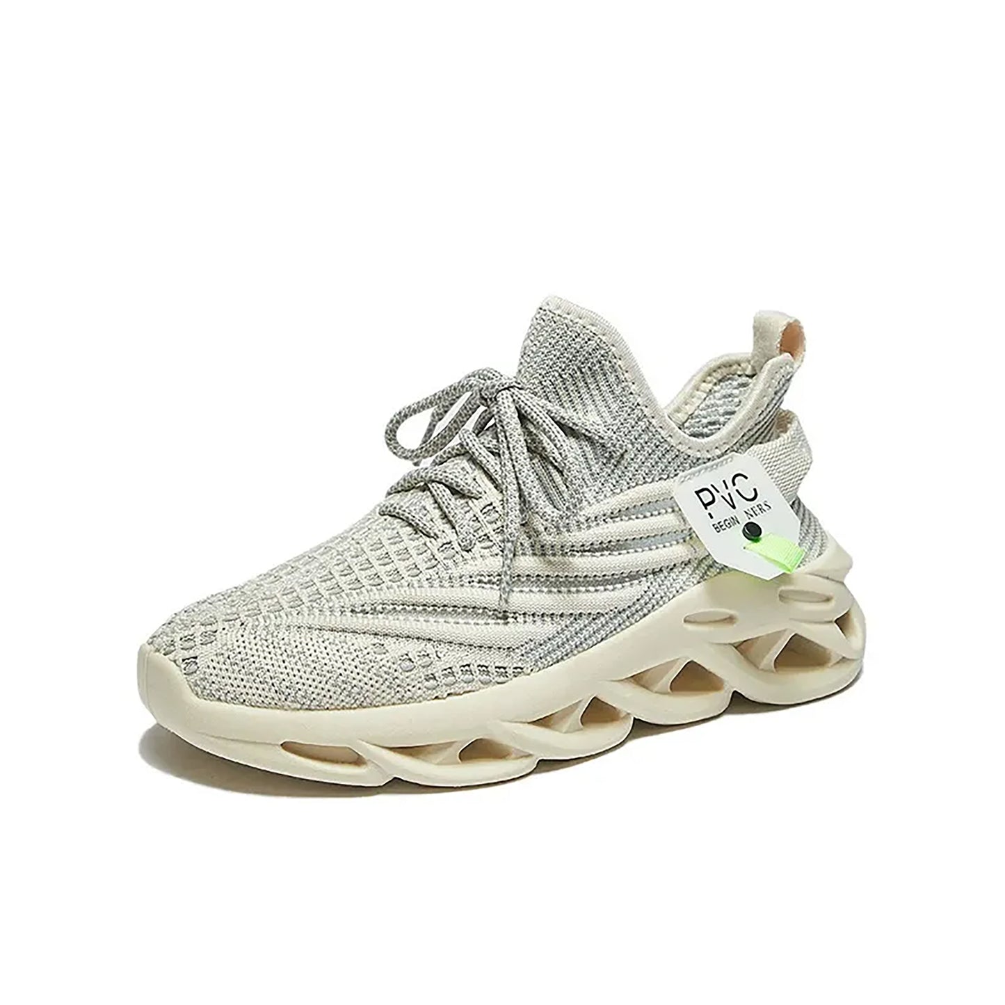 Lightweight Flyknit Sneakers - Breathable Mesh & Sculpted Sole（