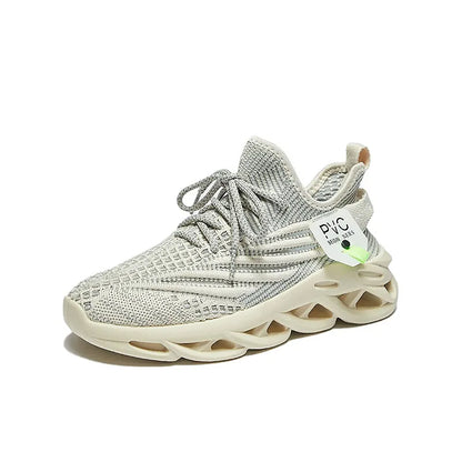 Lightweight Flyknit Sneakers - Breathable Mesh & Sculpted Sole（