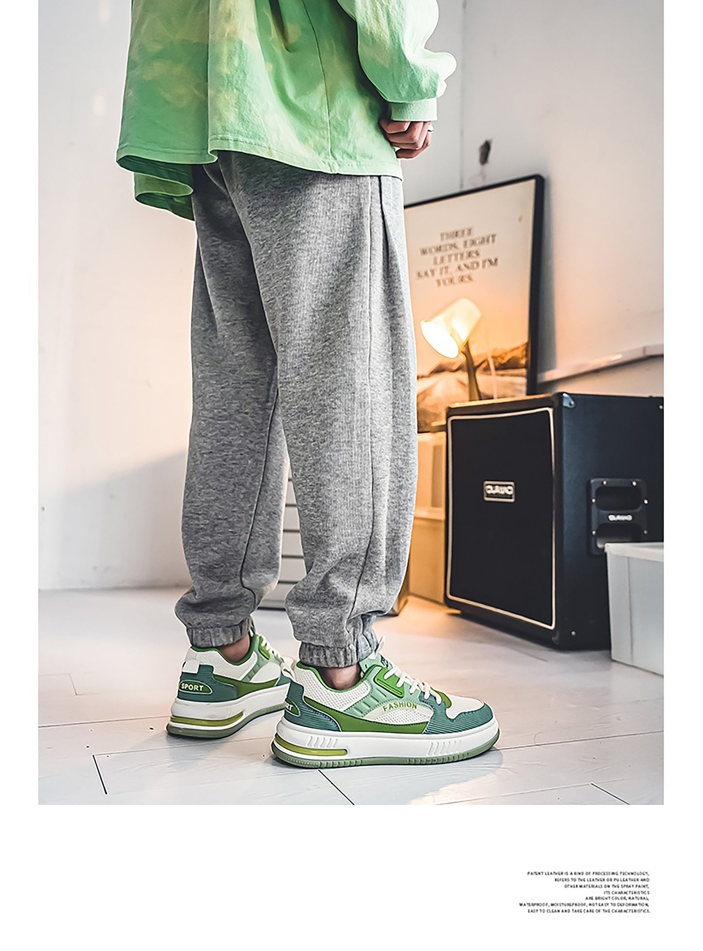 Men's Chunky Sole Retro Fashion Sneakers - Casual Board Shoes with Breathable Mesh (Multiple Colors)